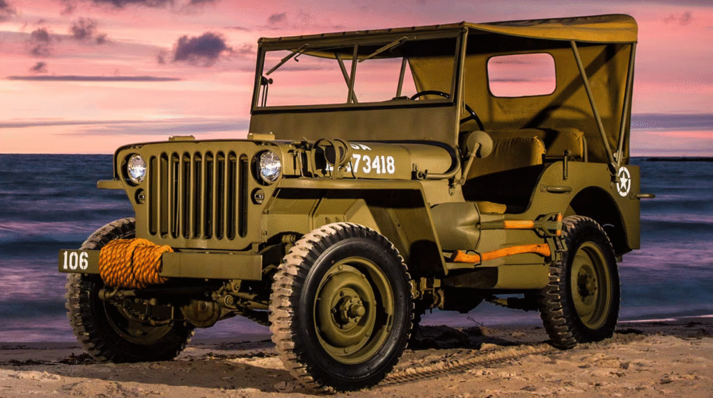 WW2 Jeep ready for action